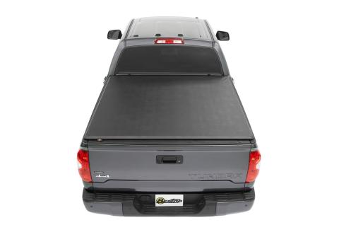 EZ-Roll Soft Tonneau Cover For Toyota 2007-2024 Tundra 5.5 Foot Black Tailgate Spoiler Not Included Bestop