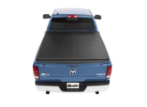 EZ-Roll Soft Tonneau Cover For Ram 2019-2024 1500 6.5 Foot Black Tailgate Spoiler Not Included Bestop