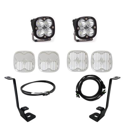 Squadron Sport A-Pillar Kit 21-23 F-150 (Spot; Clear; Upfitter Wiring) Baja Designs