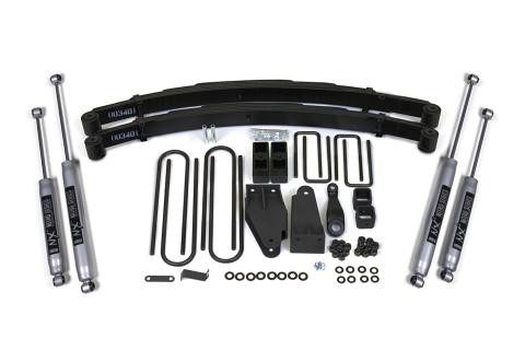 4 Inch Lift Kit Ford F250 TTB 87-96 4WD NX2 Nitro Shocks