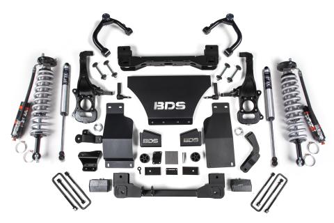 4 Inch Lift Kit FOX 2.5 Performance Elite Coil-Over Silverado/Sierra 1500 19-24 4WD Gas Fox 2.5 Performance Elite Shocks