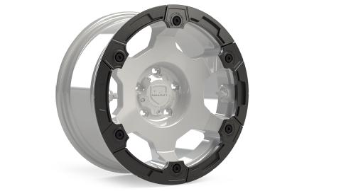 Modular Rash Ring Kit w/ Hardware Black 6-Spoke TeraFlex