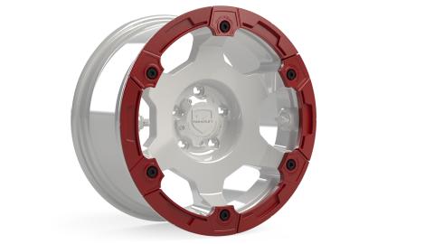 Modular Rash Ring Kit w/ Hardware Red 6-Spoke TeraFlex
