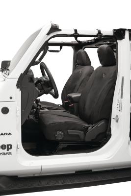 Jeep Gladiator Seat Covers For Jeep 2020-2023 Gladiator 4 Door Front Premium Vinyl Fabric Black Diamond Bestop