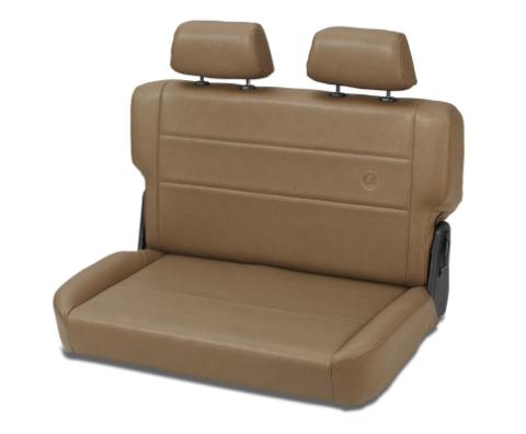 Jeep Rear Bench Seat Trailmax II Fold-N-Tumble Seat For Jeep 1955-1983 CJ5 All Vinyl Spice Bestop