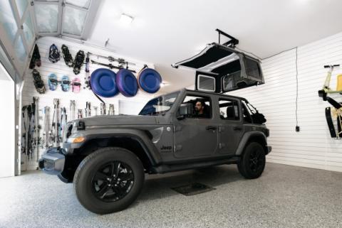 HOSS Hardtop Hoist Jeep 2018-26 Wrangler JL Black Bestop
