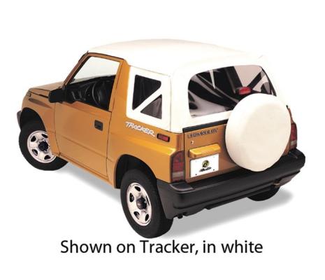 Replace-A-Top for OEM Hardware For Geo/Suzuki 1995-1998 Tracker/Sidekick Clear White Denim No Door Skins Included Bestop