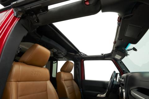 Jeep Wrangler Soft Top Sunrider for Hardtop For Jeep 2007-2018 Wrangler JK Black Premium Twill Bestop