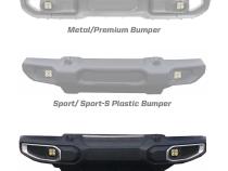 Jeep JL Fog Pocket Kit For 18-20 Wrangler JL Sahara Squadron Baja Amber Lens SAE FPK Baja Designs