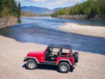 Jeep Bikini Top Header Safari Bikini Tops For Jeep 1997-2002 Wrangler TJ Spice Fabric Bestop
