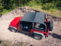 Jeep Bikini Top Header Safari Bikini Tops For Jeep 1997-2002 Wrangler TJ Spice Fabric Bestop