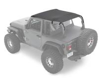 Jeep Bikini Top Header Safari Bikini Tops For Jeep 2018-2023 Wrangler JL 2 Door Black Diamond Fabric Bestop